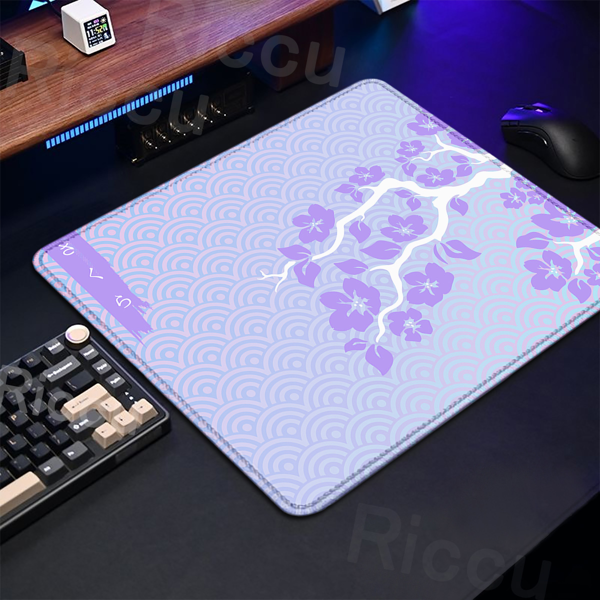 Gaming Keyboard Brand - Tappetino da tavolo Sakura viola Mouse