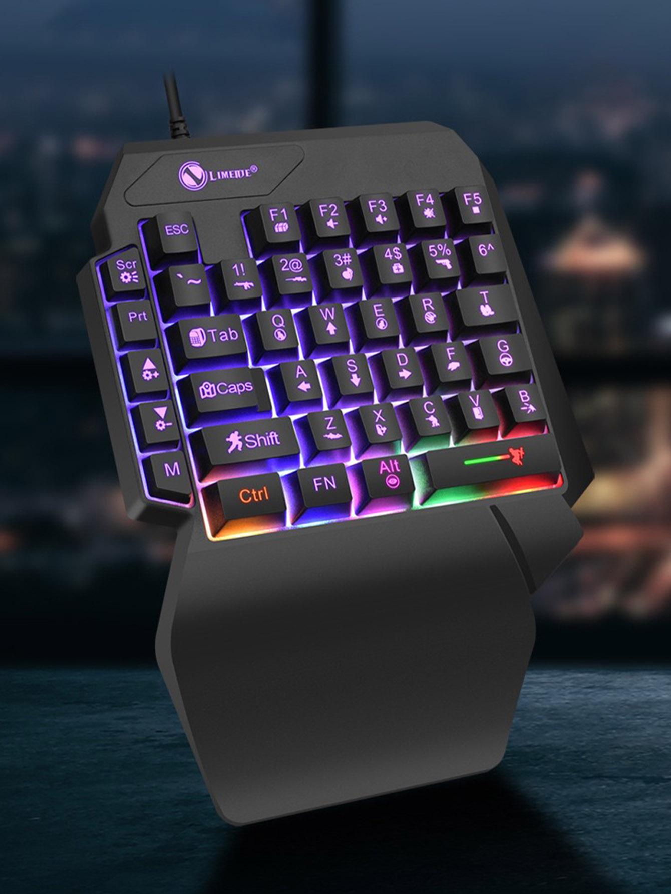 Gaming Keyboard 1 Hand - Tastiera Meccanica da Gioco Cablata a
