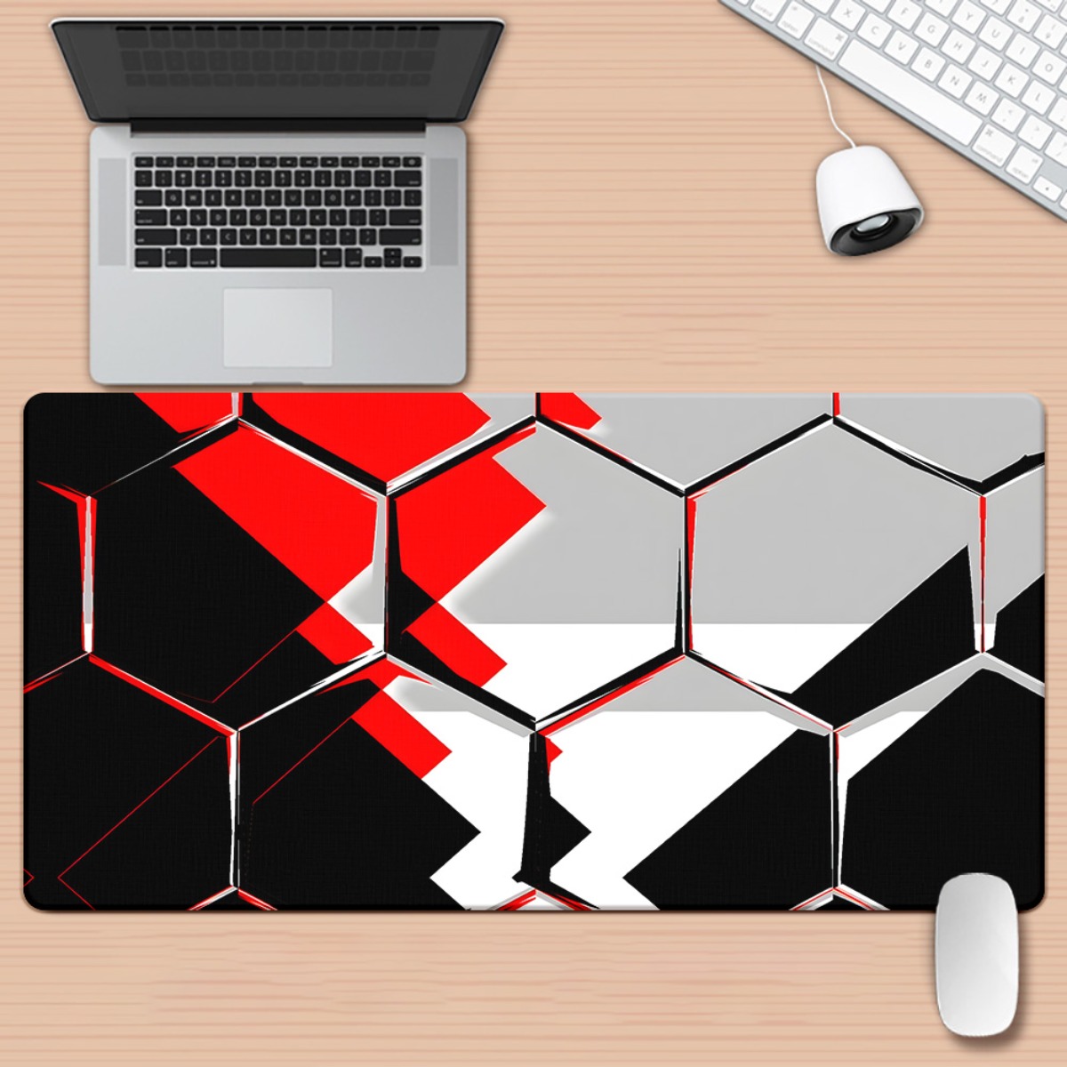 Gaming Keyboard Brand - Tappetino per mouse Brand Hexagon Iron