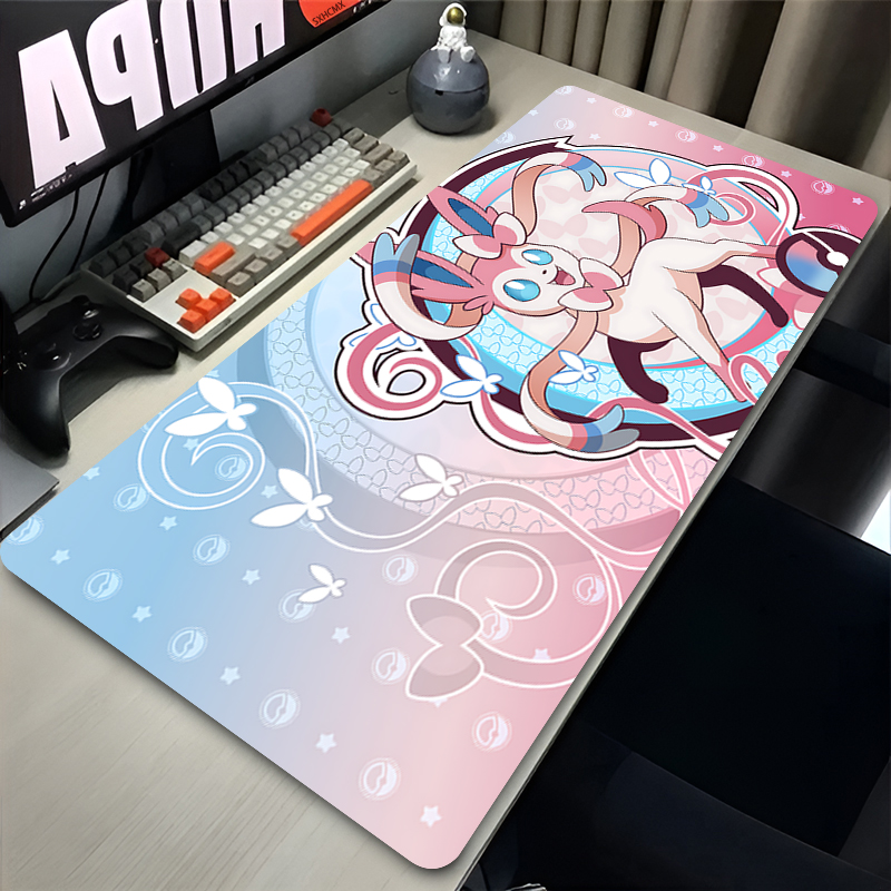 Gaming Keyboard He - Tappetino per mouse grande rosa carino