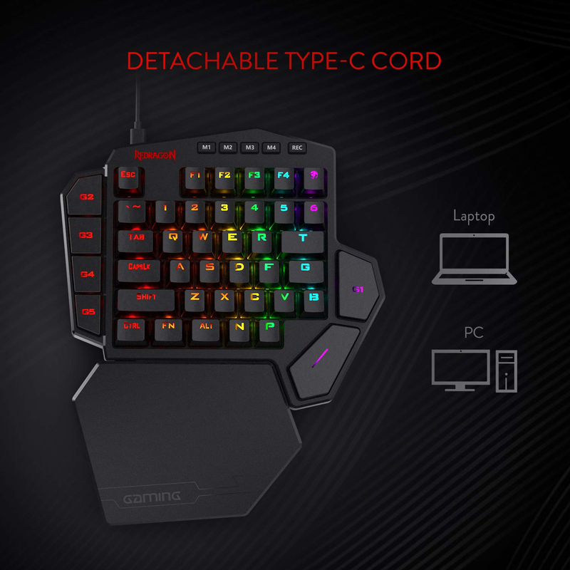 Redragon K585 DITI Tastiera da - Gaming Keyboard 1 Hand recensione e prezzo