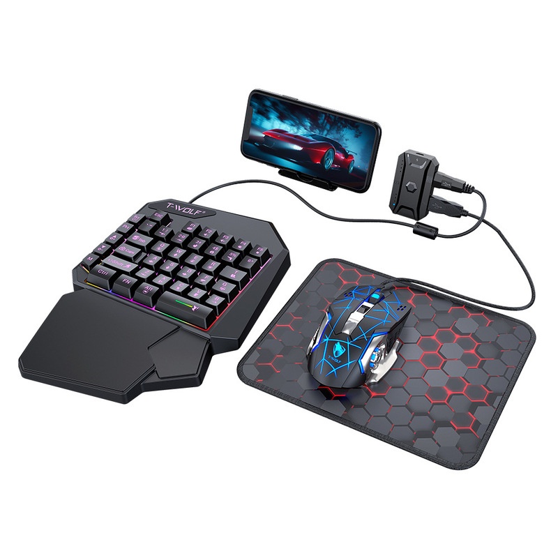 T-Wolf Tf950 5 in 1 Set Tastie - Gaming Keyboard 1 Hand recensione e prezzo