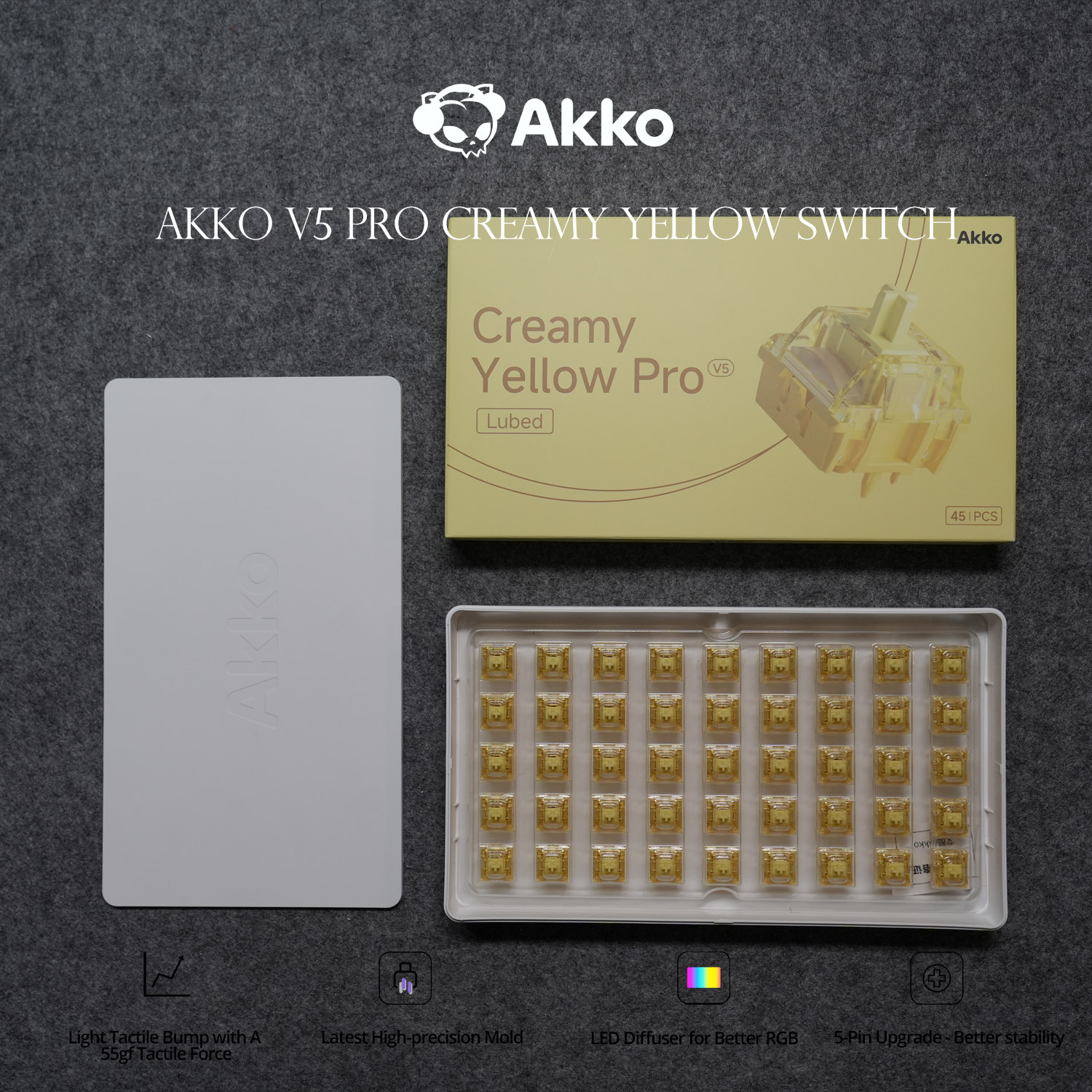 Akko V5 Pro Interruttore giall - Keyboard Lube Kit recensione e prezzo